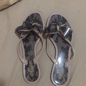 Valentino bow flip flops